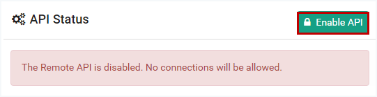 Enable API